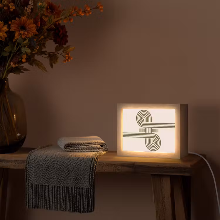 Lightbox - Wandlamp - Abstract - Vormen - Modern - Groen — 5