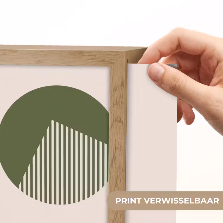 Lightbox - Wandlamp - Cirkel - Strepen - Geometrisch - Abstract - Groen — 6