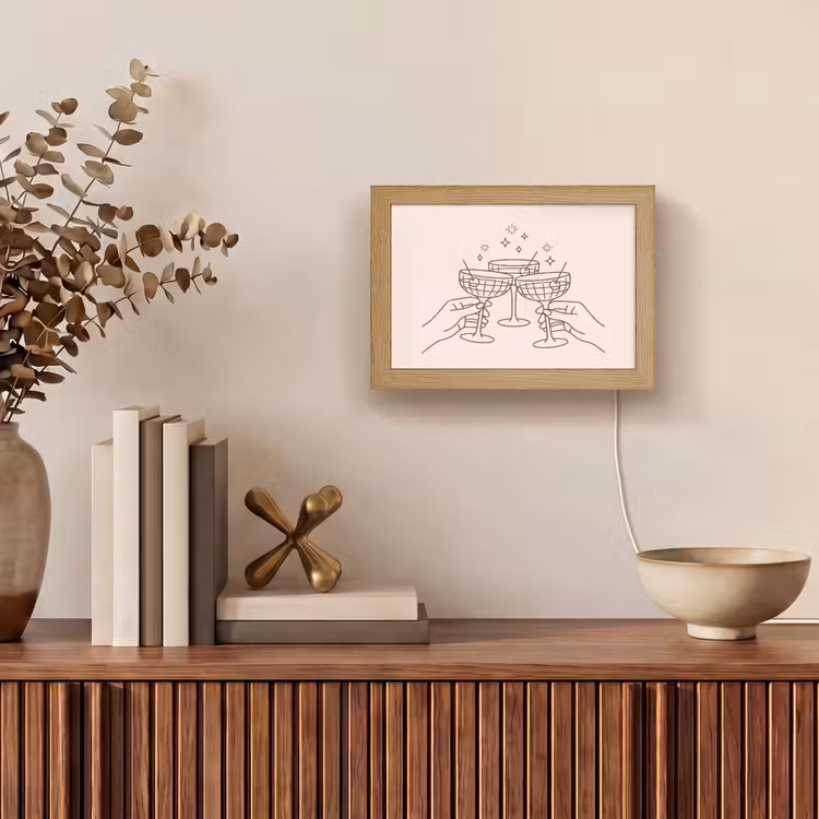 Lightbox - Wandlamp - Drankjes - Feest - Proosten - Minimalistisch - Groen — 4