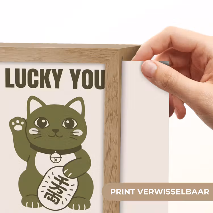 Lightbox - Wandlamp - Kat - Geluk - Dieren - Modern - Groen — 6