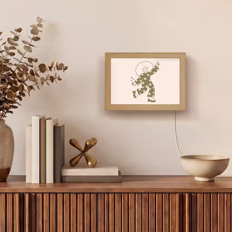 Lightbox - Wandlamp - Mensen - Dansend - Feest - Vintage - Groen — 4