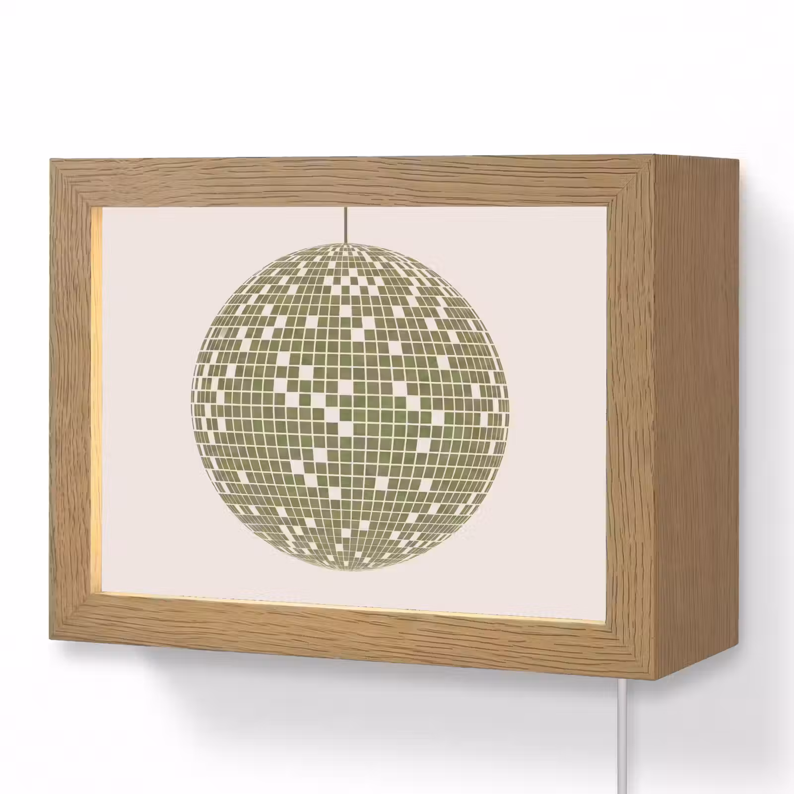 Lightbox - Wandlamp - Disco - Bal - Groen - Abstract - Modern — 1
