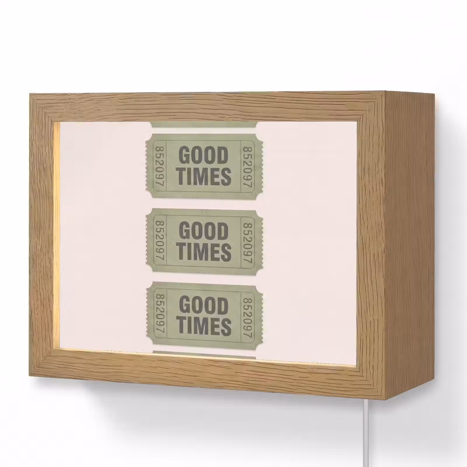 Lightbox - Wandlamp - Kaartje - Vintage - Groen - Evenement - Collectie — 1