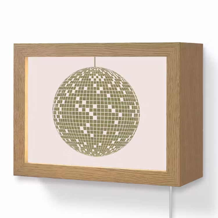 Lightbox - Wandlamp - Disco - Bal - Groen - Abstract - Modern — 1