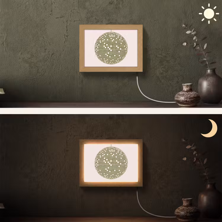 Lightbox - Wandlamp - Disco - Bal - Groen - Abstract - Modern — 3