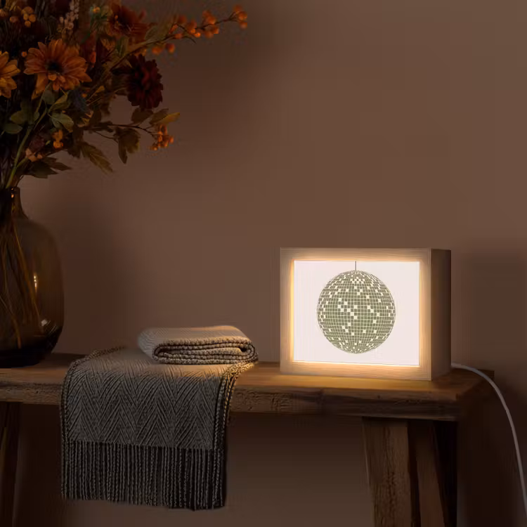 Lightbox - Wandlamp - Disco - Bal - Groen - Abstract - Modern — 5