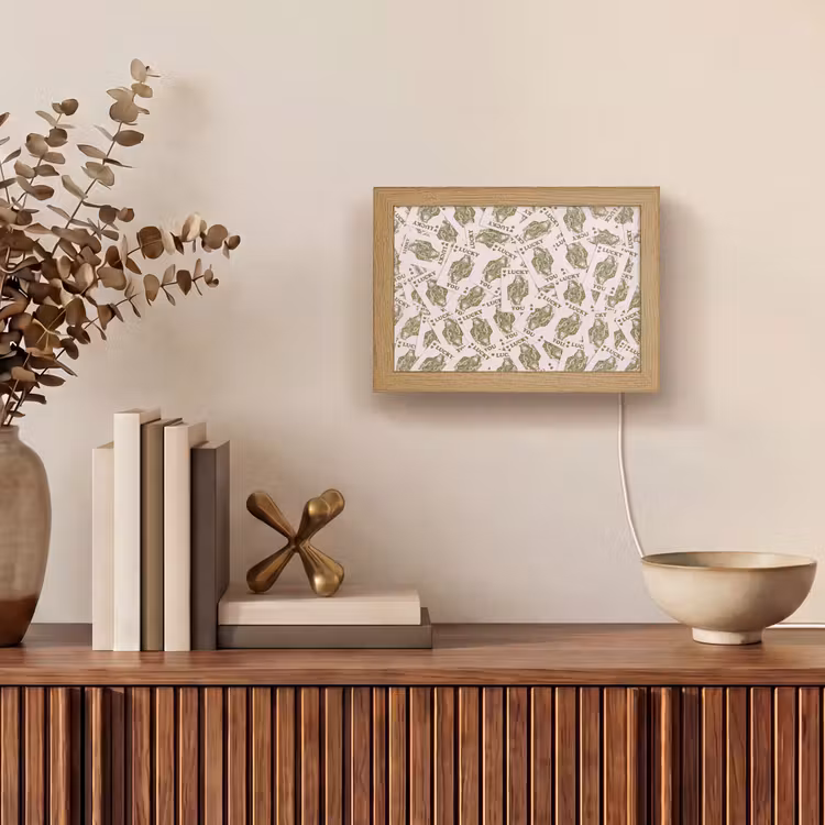 Lightbox - Wandlamp - Kaarten - Koningin - Patroon - Groen - Spel — 4