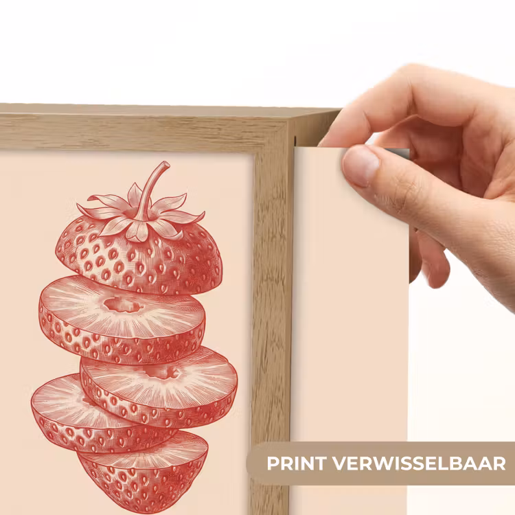 Lightbox - Wandlamp - Fruit - Gesneden - Illustratie - Rood - Vintage — 6