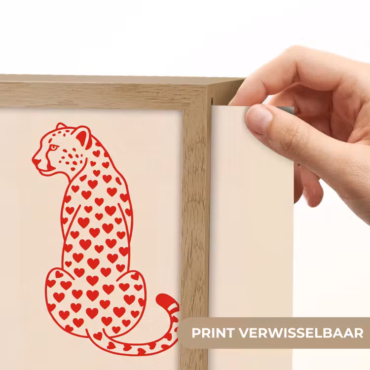 Lightbox - Wandlamp - Kat - Harten - Dieren - Modern - Rood — 6
