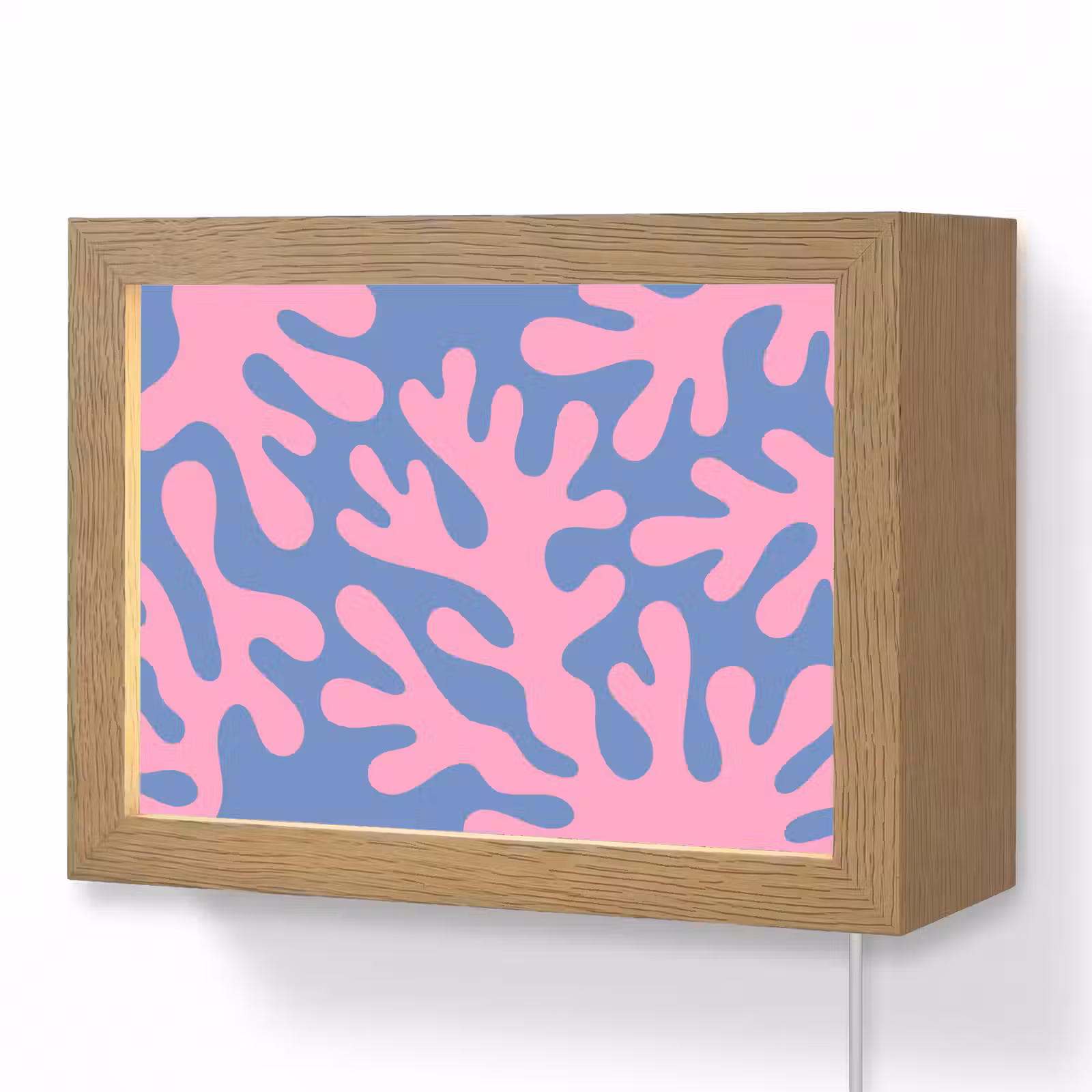 Lightbox - Wandlamp - Abstract - Vormen - Roze - Blauw — 1