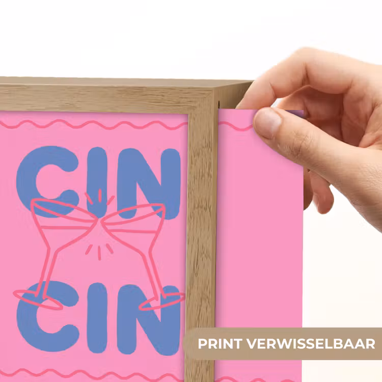 Lightbox - Wandlamp - Drank - Glazen - Proost - Modern - Roze — 6