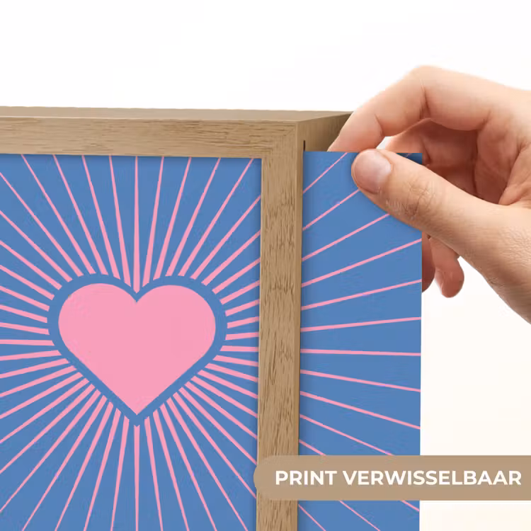 Lightbox - Wandlamp - Hart - Stralen - Liefde - Modern - Roze — 6