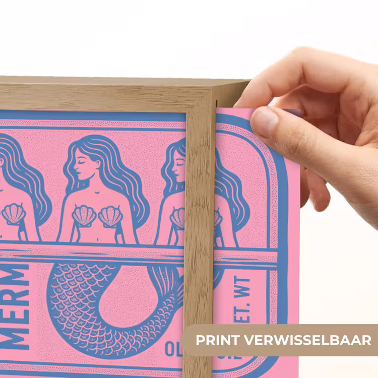 Lightbox - Wandlamp - Meermin - Sardineblik - Illustratie - Roze - Retro — 6