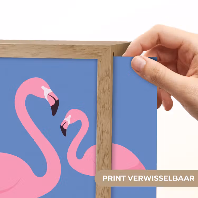 Lightbox - Wandlamp - Vogel - Paar - Dieren - Modern - Roze — 6