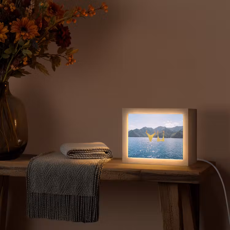 Lightbox - Wandlamp - Badmode - Bikini - Zee - Bergen - Geel — 5