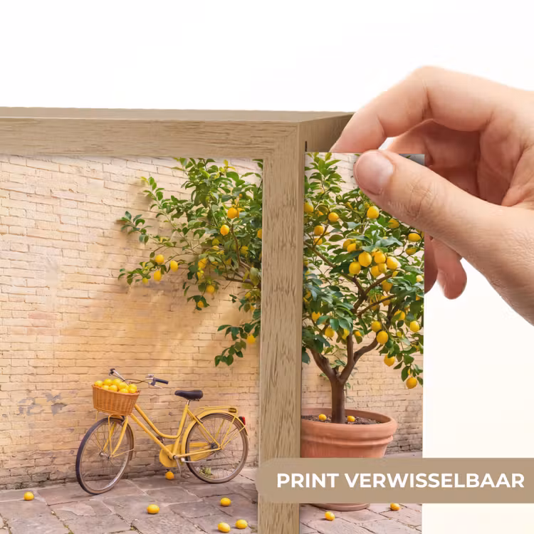 Lightbox - Wandlamp - Fiets - Mand - Eten - Geel - Zomer — 6