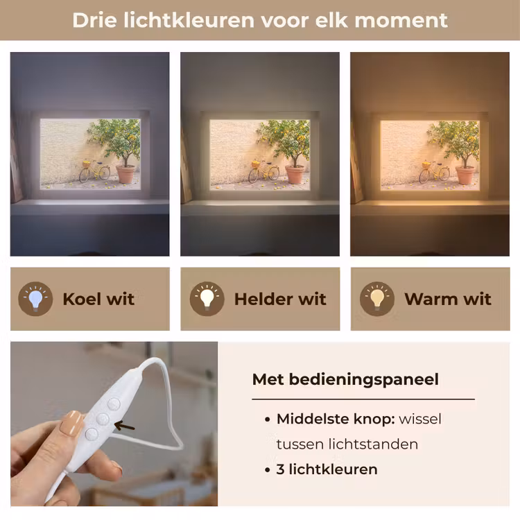 Lightbox - Wandlamp - Fiets - Mand - Eten - Geel - Zomer — 7
