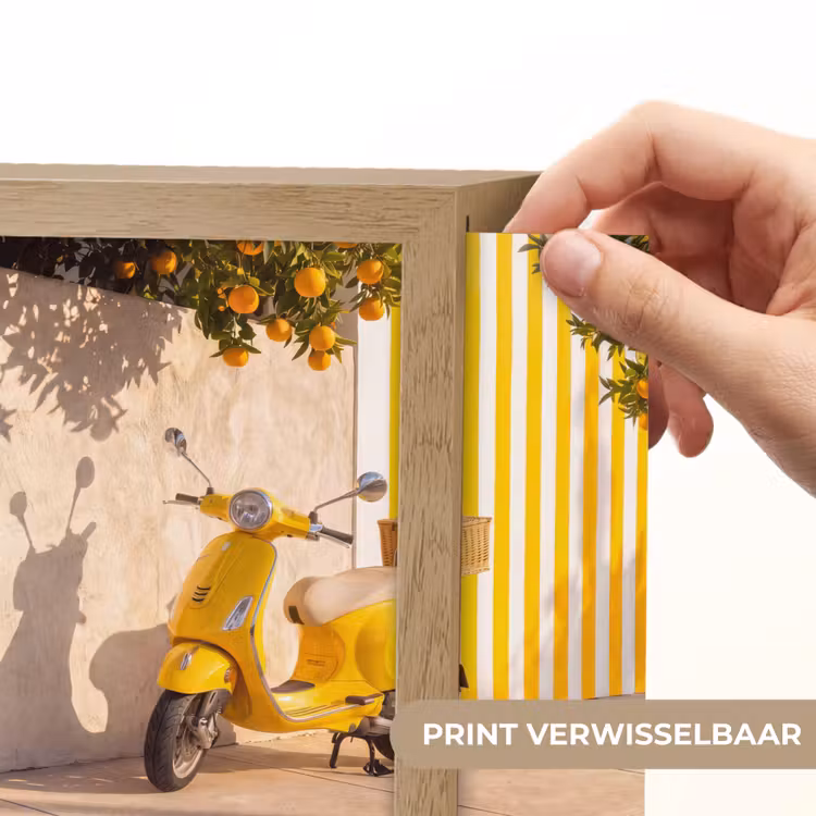Lightbox - Wandlamp - Scooter - Natuur - Zomer - Geel - Mediterraan — 6