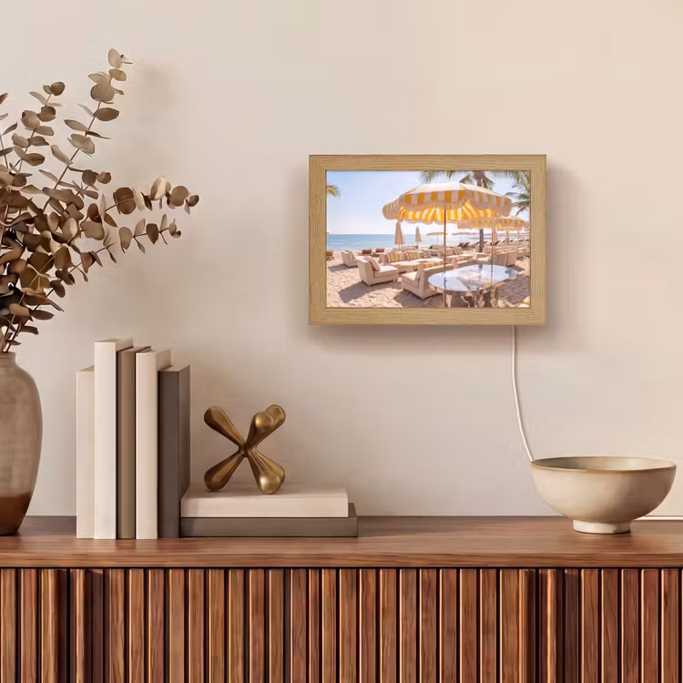Lightbox - Wandlamp - Strand - Ligbedden - Vakantie - Modern - Geel — 4