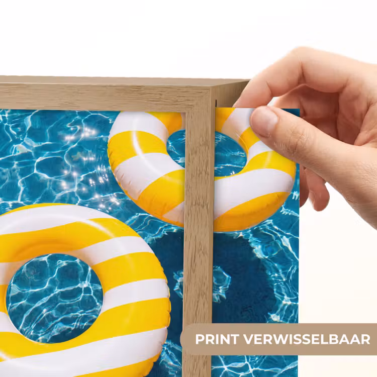 Lightbox - Wandlamp - Zwembad - Zwembanden - Zomer - Geel - Blauw — 6