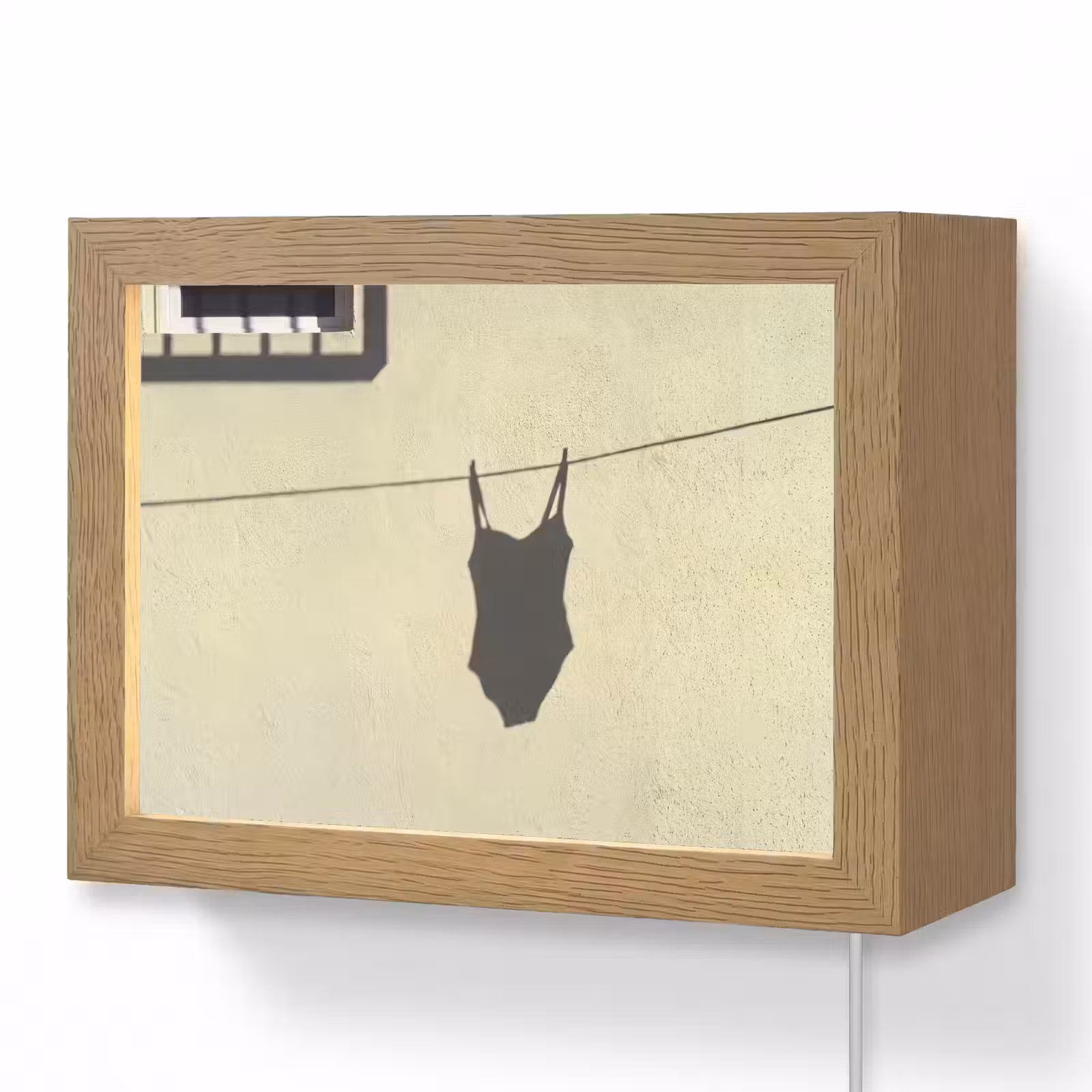 Lightbox - Wandlamp - Badpak - Schaduw - Muur - Zomer - Minimalistisch — 1