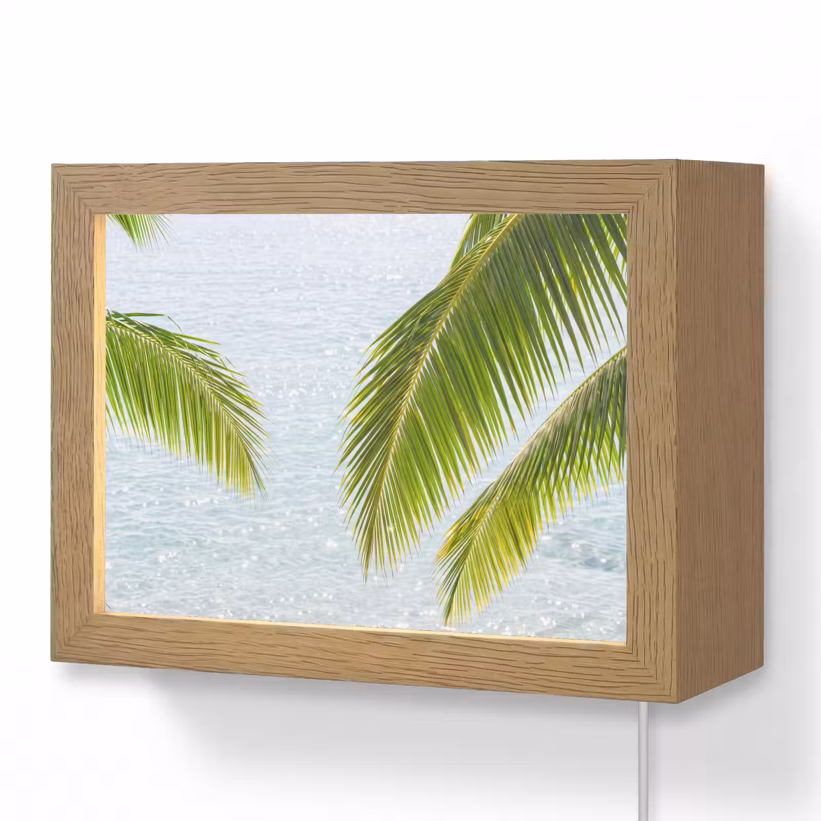 Lightbox - Wandlamp - Boom - Bladeren - Water - Tropisch - Groen — 1