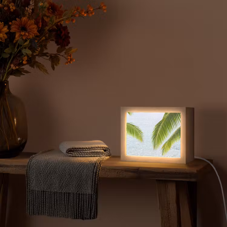 Lightbox - Wandlamp - Boom - Bladeren - Water - Tropisch - Groen — 5