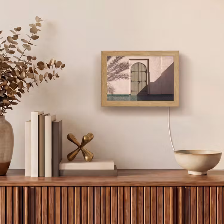 Lightbox - Wandlamp - Deur - Hout - Architectuur - Groen - Rustiek — 4