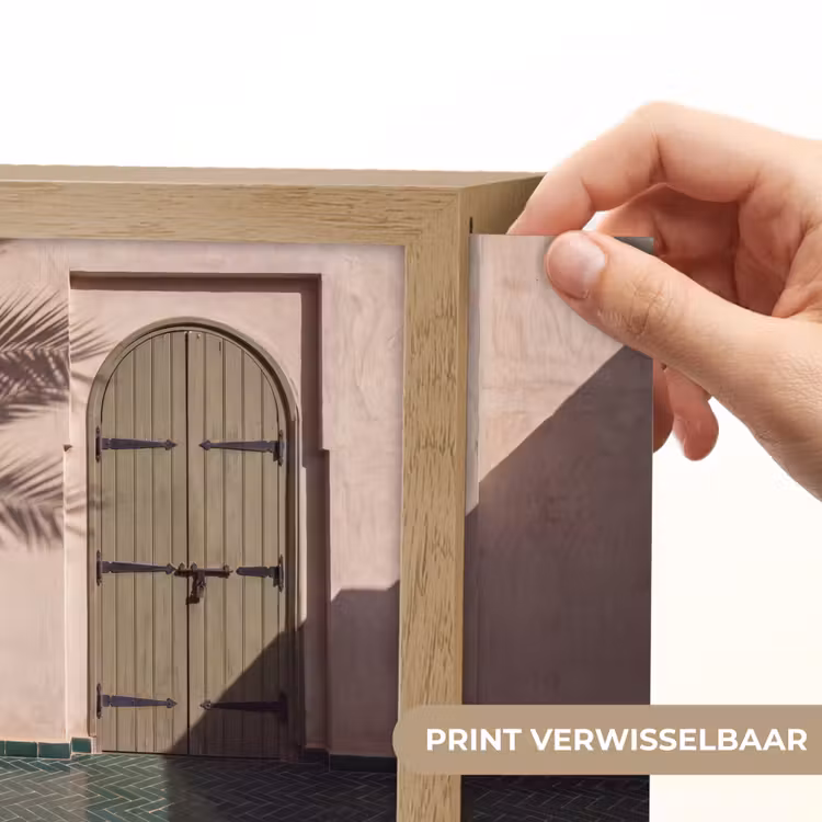 Lightbox - Wandlamp - Deur - Hout - Architectuur - Groen - Rustiek — 6