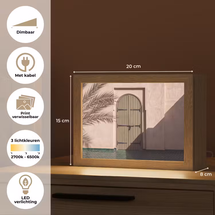 Lightbox - Wandlamp - Deur - Hout - Architectuur - Groen - Rustiek — 9