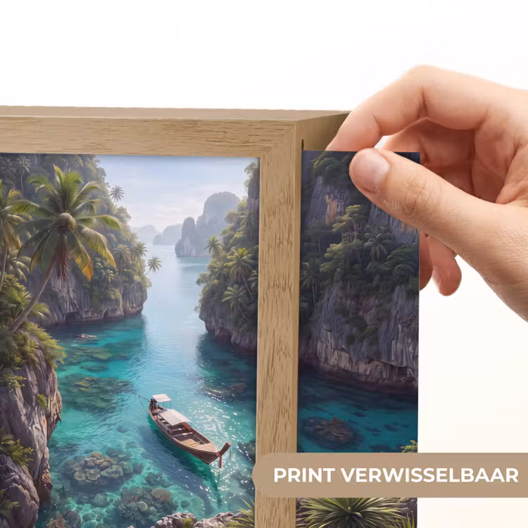 Lightbox - Wandlamp - Eiland - Tropisch - Water - Palmbomen - Natuur — 6