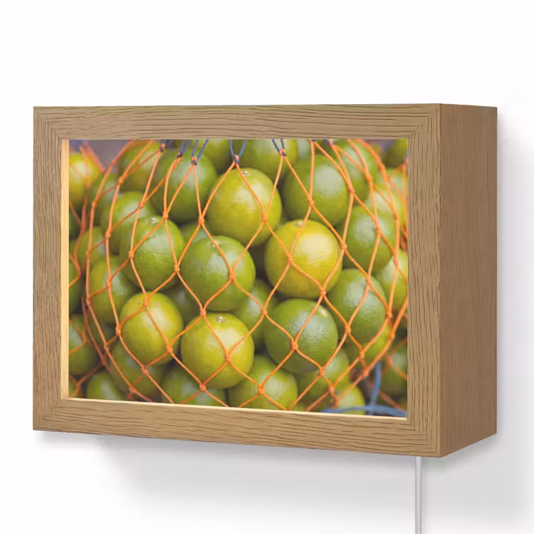Lightbox - Wandlamp - Eten - Net - Groen - Markt — 1