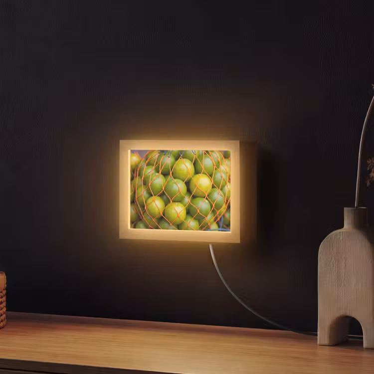 Lightbox - Wandlamp - Eten - Net - Groen - Markt — 2
