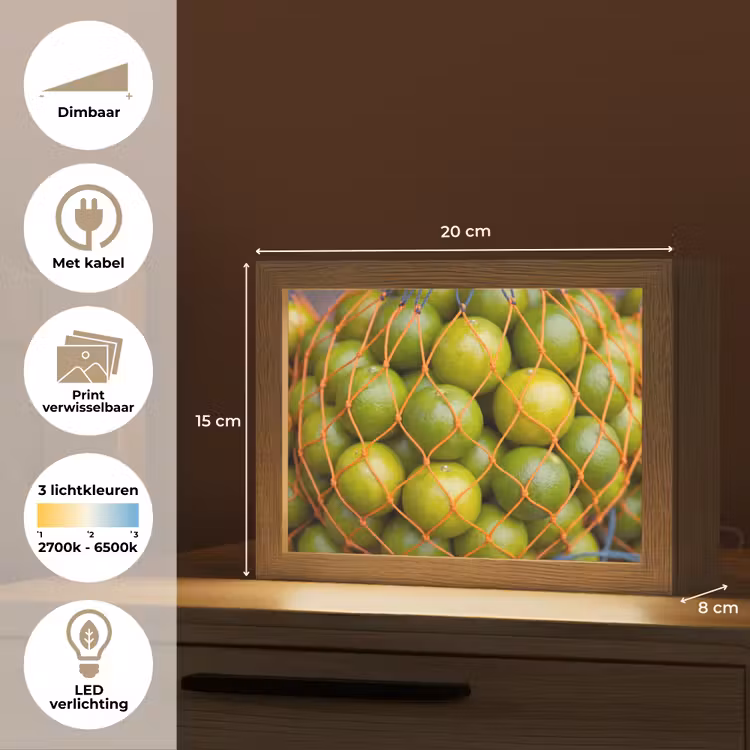 Lightbox - Wandlamp - Eten - Net - Groen - Markt — 9