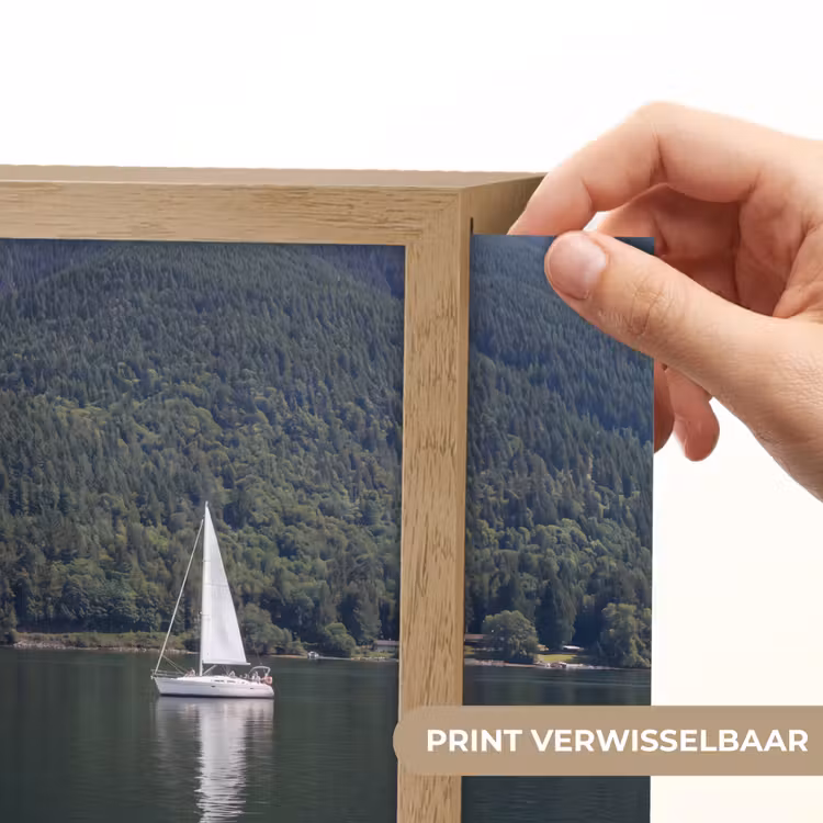 Lightbox - Wandlamp - Zeilboot - Water - Bergen - Natuur - Groen — 6