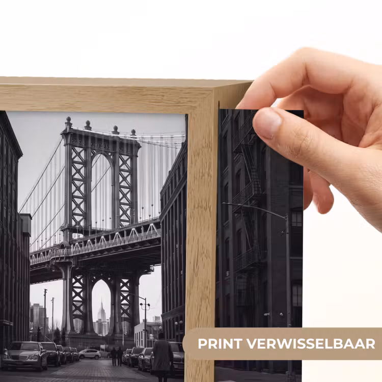 Lightbox - Wandlamp - Brug - Stad - Architectuur - Modern - Zwart-wit — 6