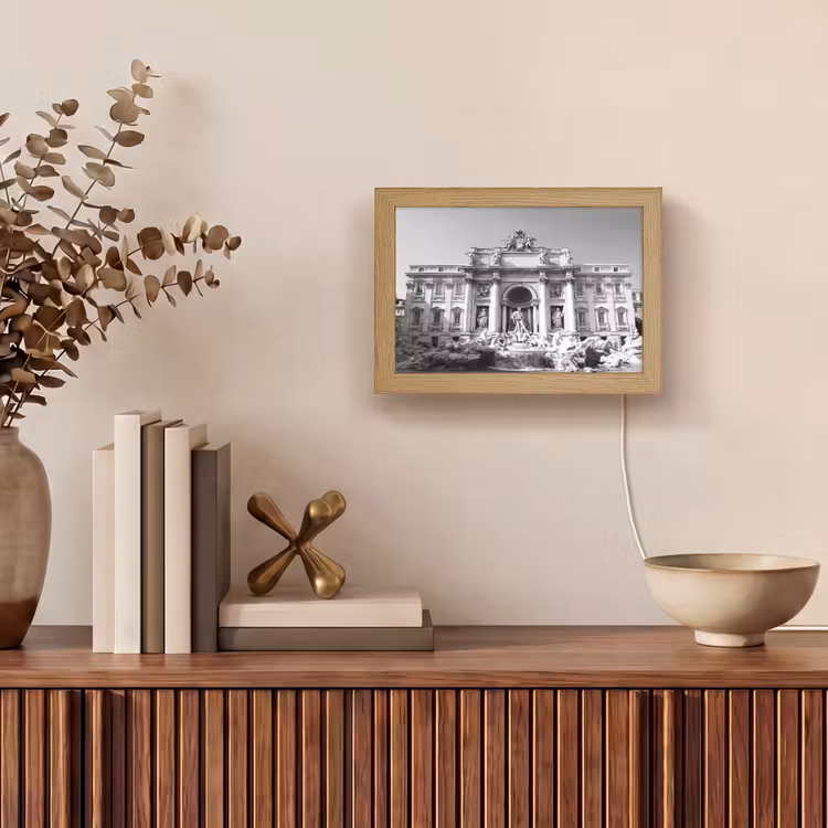 Lightbox - Wandlamp - Fontein - Beelden - Architectuur - Zwart-wit — 4
