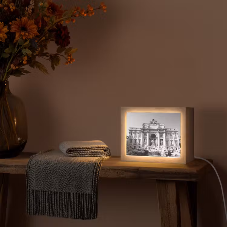 Lightbox - Wandlamp - Fontein - Beelden - Architectuur - Zwart-wit — 5