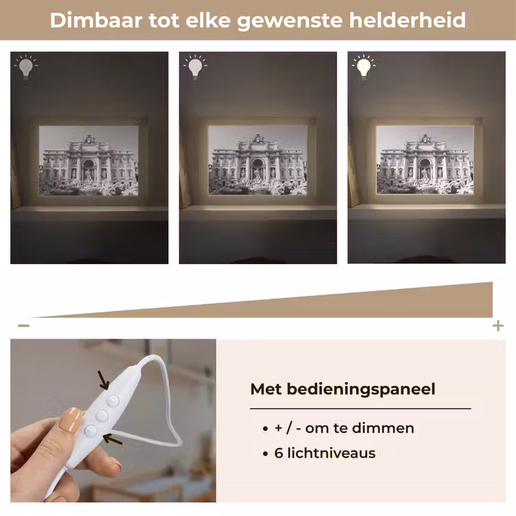 Lightbox - Wandlamp - Fontein - Beelden - Architectuur - Zwart-wit — 8