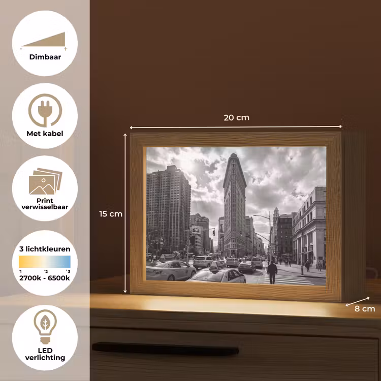 Lightbox - Wandlamp - Gebouw - Hoogbouw - Stad - Architectuur - Zwart-wit — 9