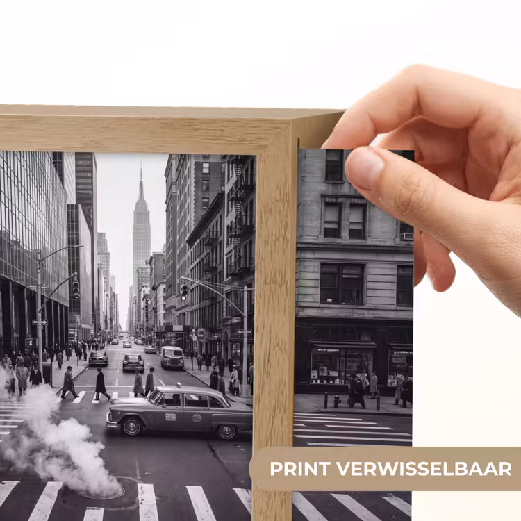 Lightbox - Wandlamp - Stad - Straat - Gebouwen - Verkeer - Zwart-wit — 6
