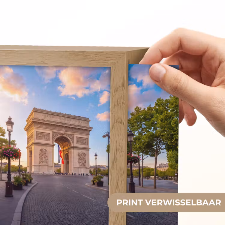 Lightbox - Wandlamp - Monument - Parijs - Zonsondergang - Architectuur - Goud — 6