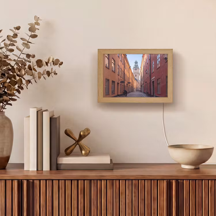 Lightbox - Wandlamp - Straat - Klokkentoren - Stad - Architectuur - Historisch — 4