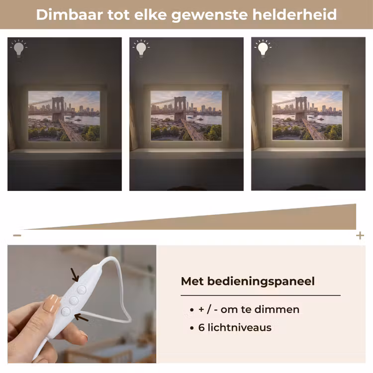 Lightbox - Wandlamp - Brug - Rivier - Stad - Zonsondergang - Architectuur — 8