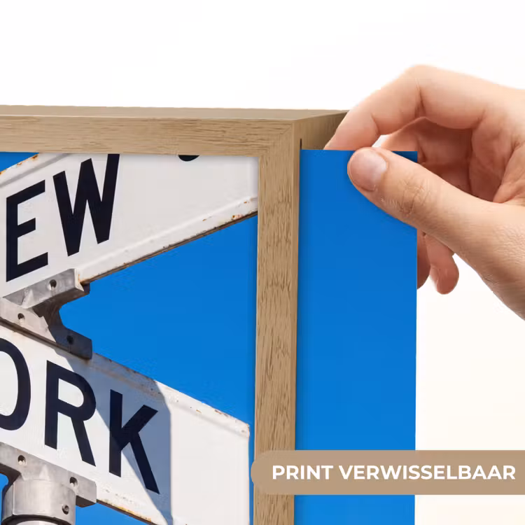 Lightbox - Wandlamp - New York - Straatbord - Stad - Urban - Blauw — 6