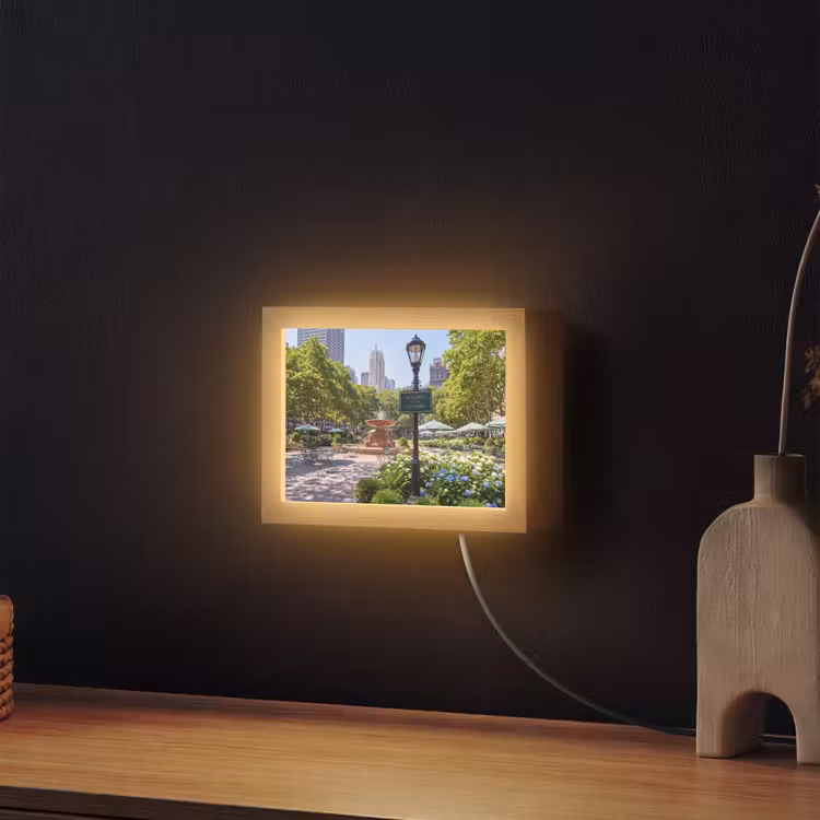 Lightbox - Wandlamp - Park - Fontein - Stad - Natuur — 2
