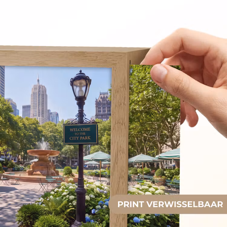 Lightbox - Wandlamp - Park - Fontein - Stad - Natuur — 6