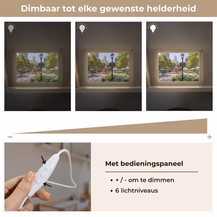 Lightbox - Wandlamp - Park - Fontein - Stad - Natuur — 8