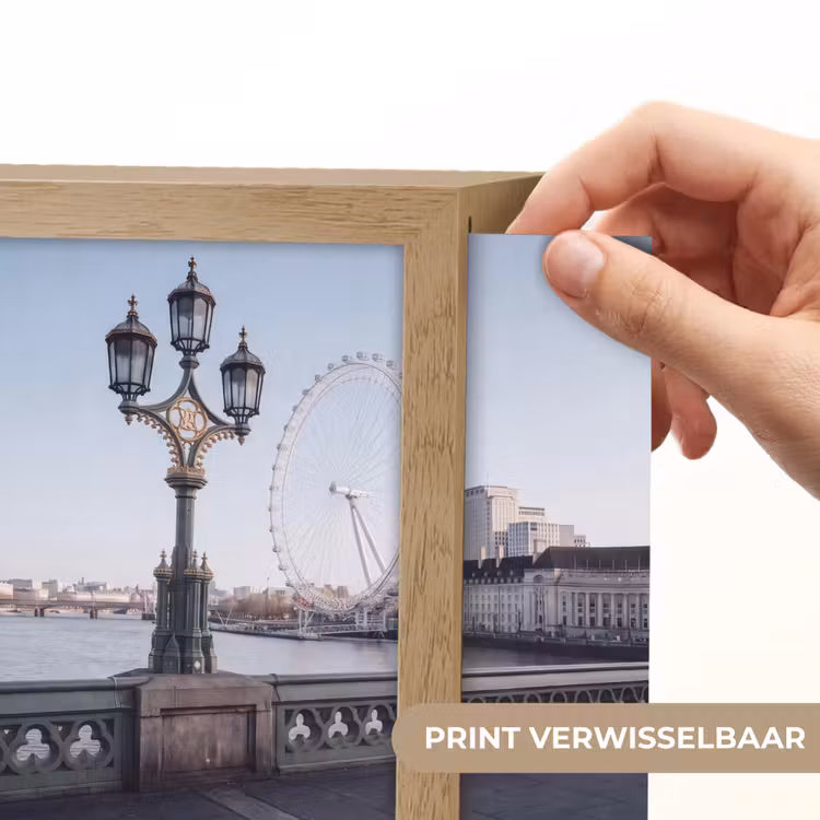 Lightbox - Wandlamp - Reuzenrad - Londen - Stad - Architectuur - Brug — 6