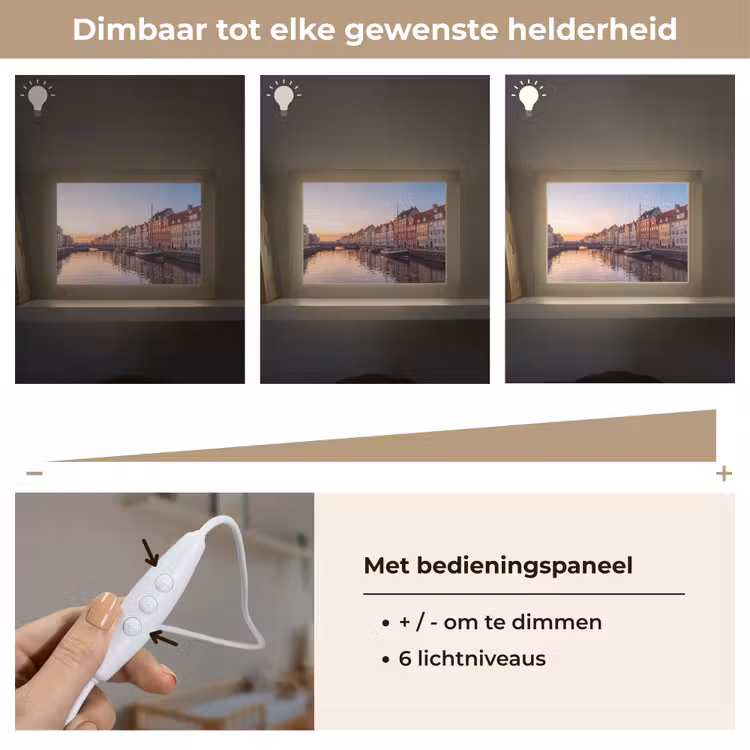 Lightbox - Wandlamp - Stad - Gracht - Zonsondergang - Klassiek - Kleurrijk — 8